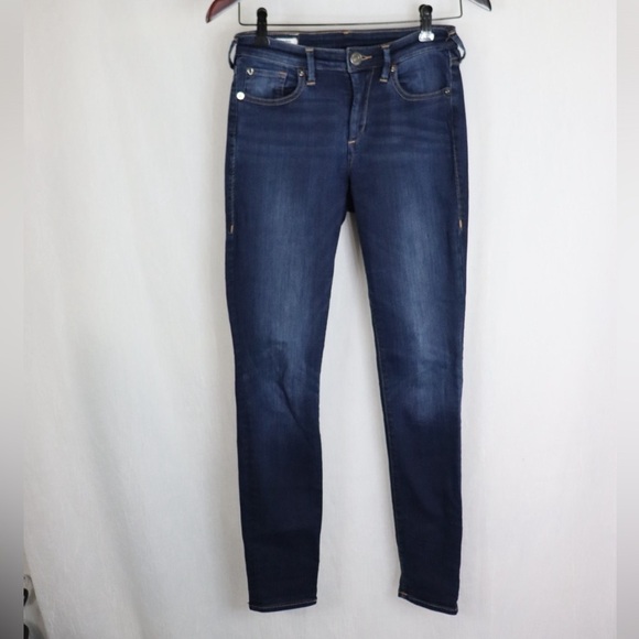 TRUE RELIGION Jennie Curvy Mid Rise Skinny - Picture 1 of 14